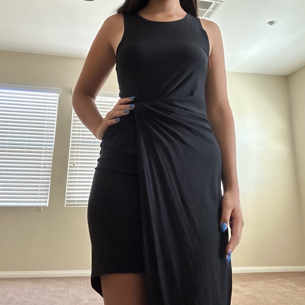Express Black Asymmetrical Dress